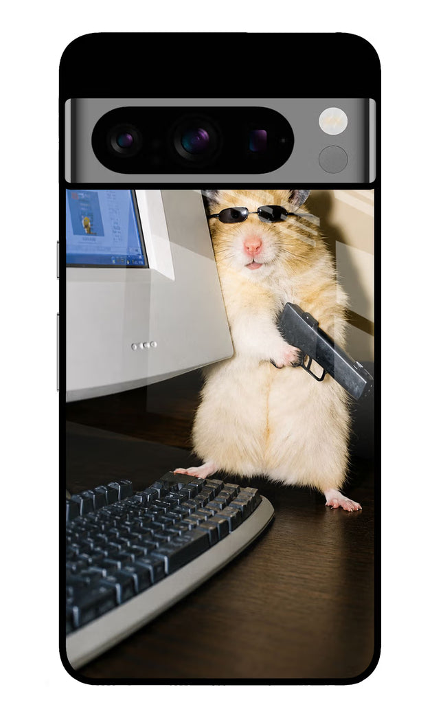 Hacker Hamster Google Pixel 8 Pro Glass Case
