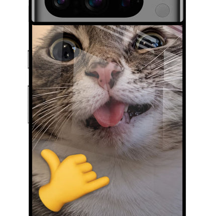 Silly Cat Call Google Pixel 8 Pro Glass Case