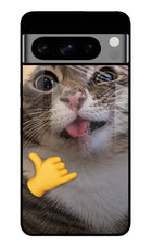 Silly Cat Call Google Pixel 8 Pro Glass Case