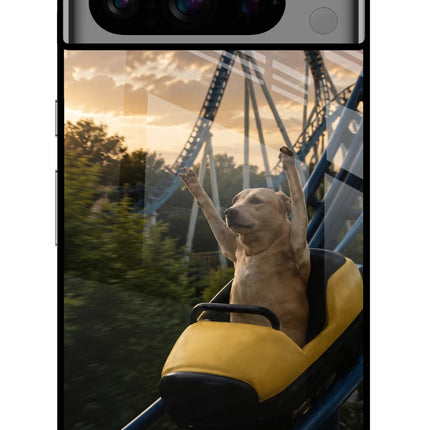 Rollercoaster Dog Google Pixel 8 Pro Glass Case