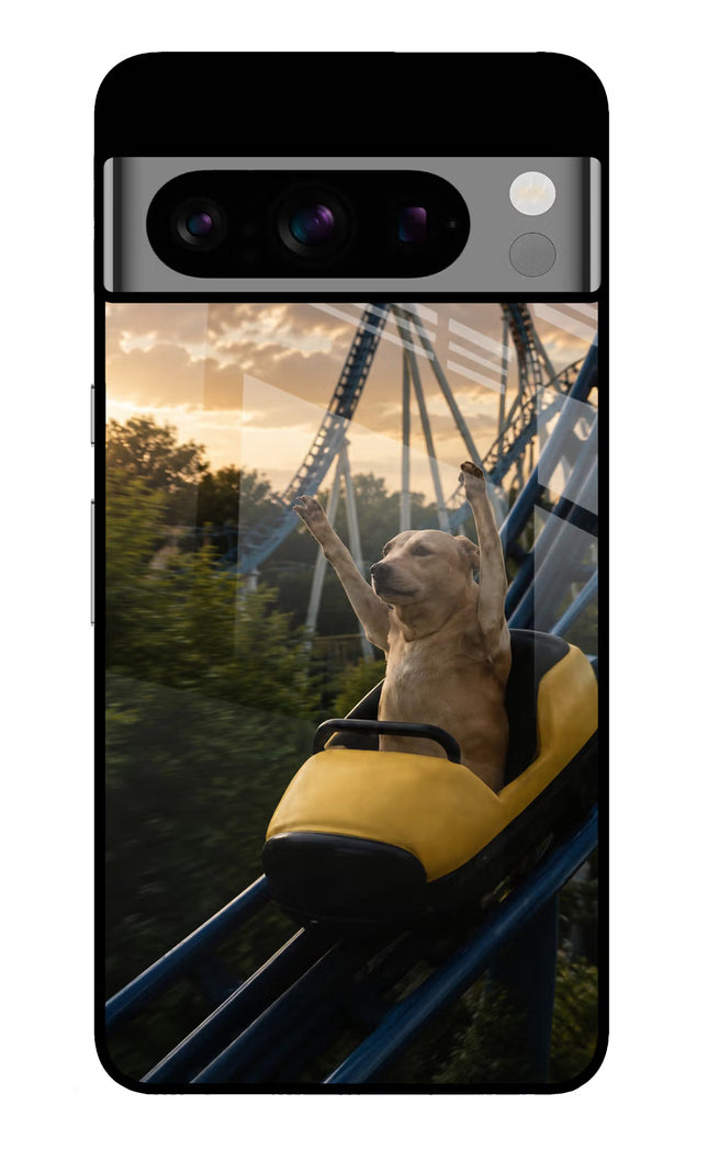 Rollercoaster Dog Google Pixel 8 Pro Glass Case