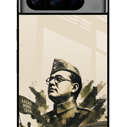 Netaji Rising Google Pixel 8 Pro Glass Case Back Cover by Casekaro