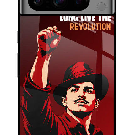 Bhagat Singh Revolution Google Pixel 8 Pro Glass Case Back Cover by Casekaro