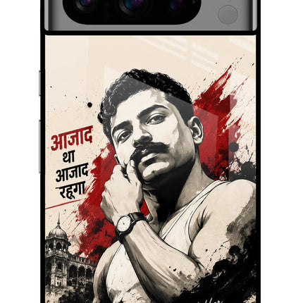 Chandrashekhar Azad Fearless Google Pixel 8 Pro Glass Case Back Cover by Casekaro