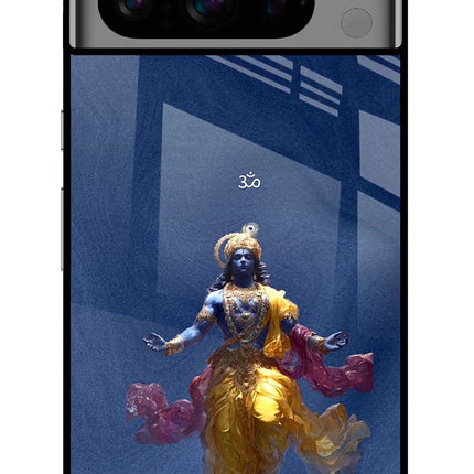 Cosmic Krishna Google Pixel 8 Pro Glass Case Back Cover by Casekaro