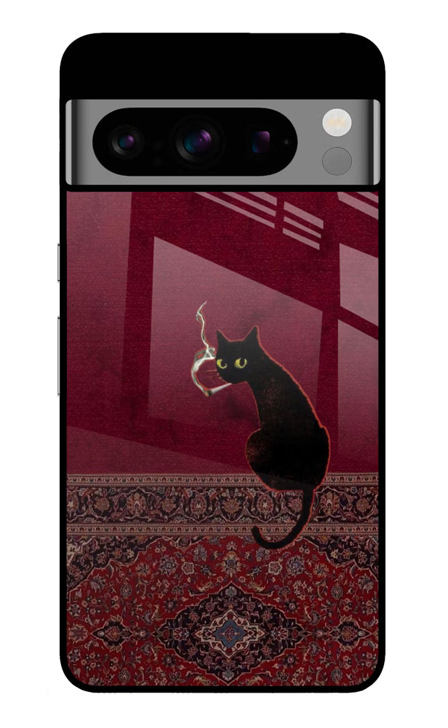 Midnight Cat Google Pixel 8 Pro Glass Case