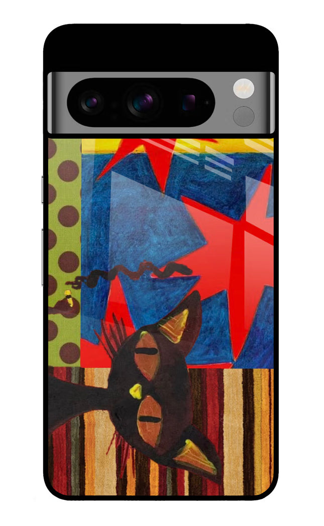 Pop Cat Google Pixel 8 Pro Glass Case