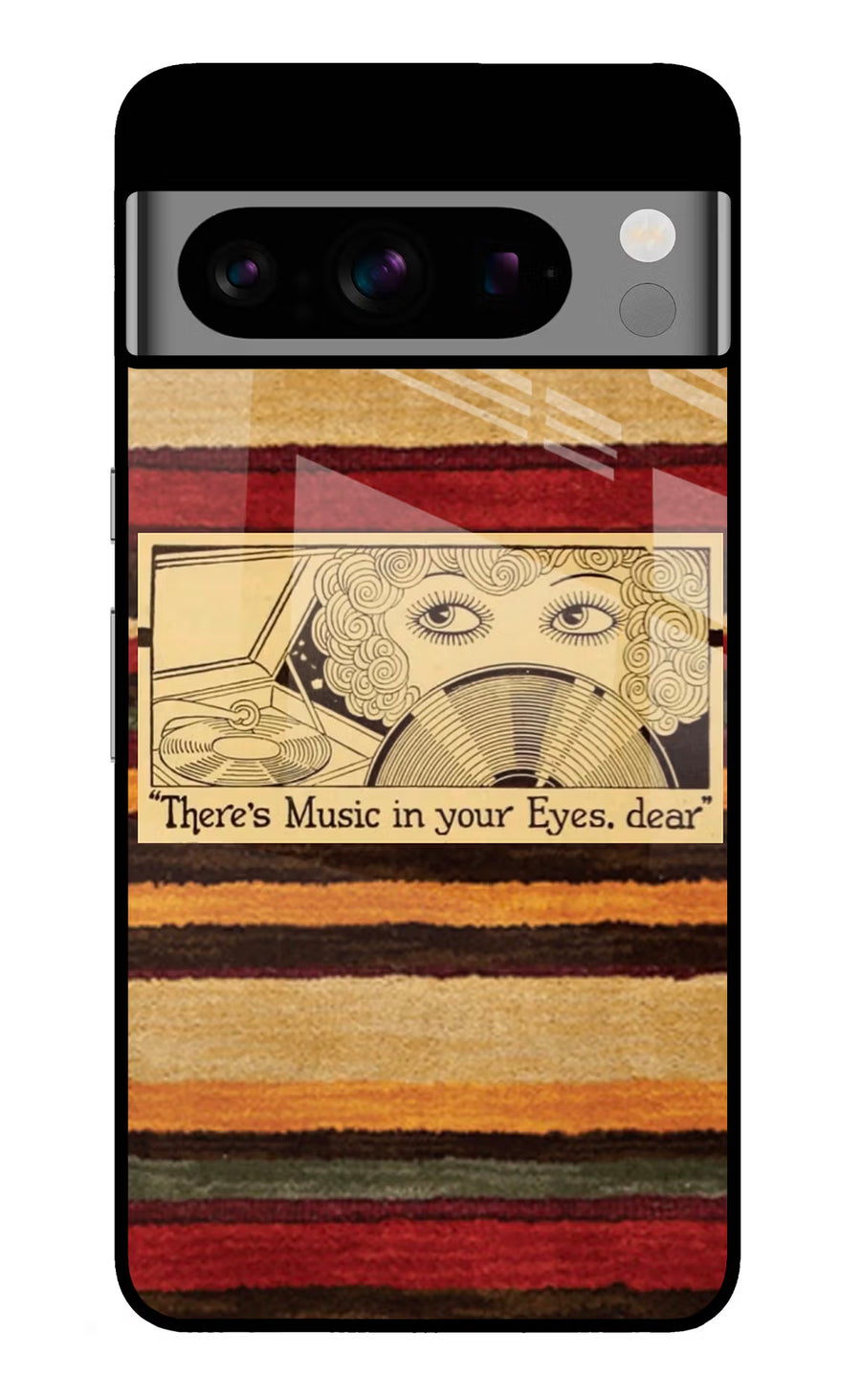 Vinyl Stripes Google Pixel 8 Pro Back Cover, Glass case