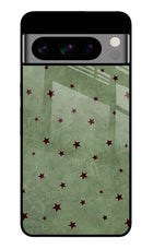 Green Stars Google Pixel 8 Pro Glass Case