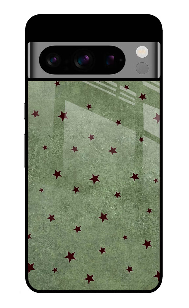 Green Stars Google Pixel 8 Pro Glass Case