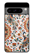 White Mayura Google Pixel 8 Pro Glass Case