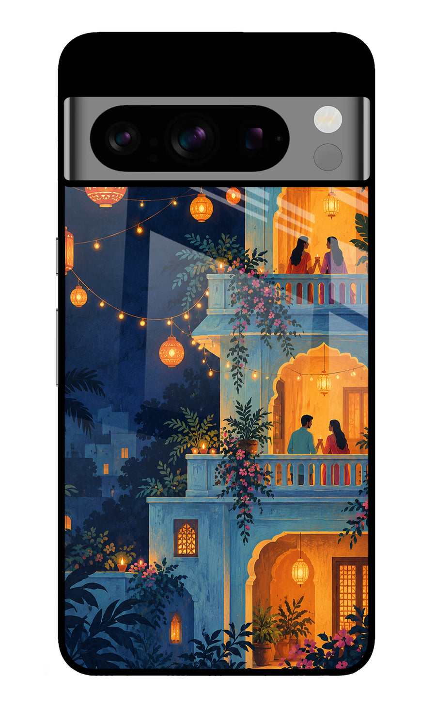 Balcony Glow Google Pixel 8 Pro Back Cover, Glass case