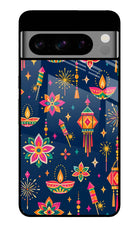 Festive Pop Google Pixel 8 Pro Glass Case Back Cover by Casekaro
