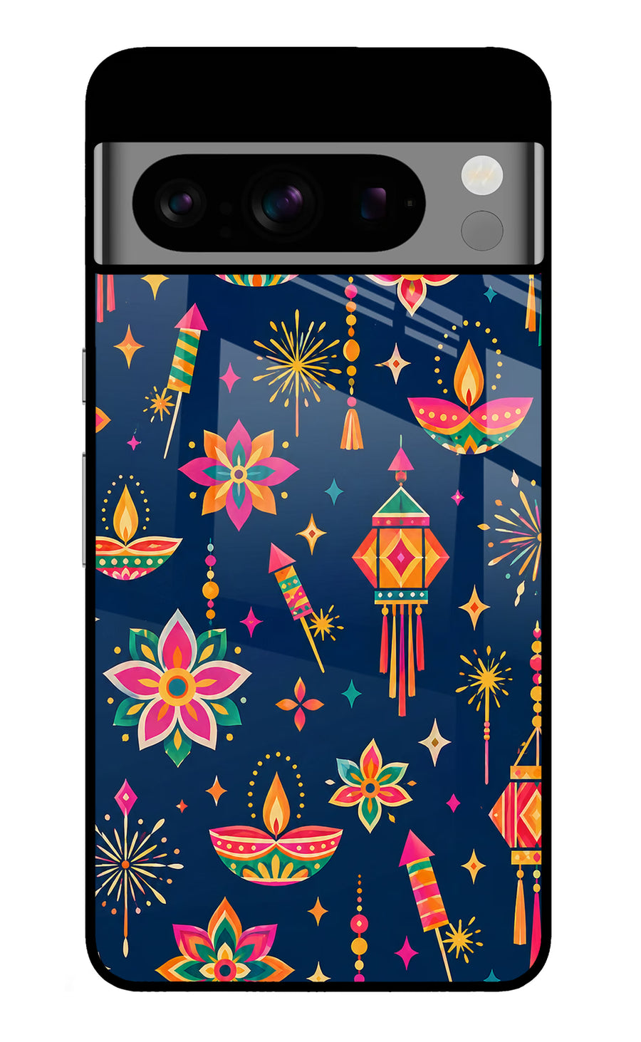 Festive Pop Google Pixel 8 Pro Back Cover, Glass case