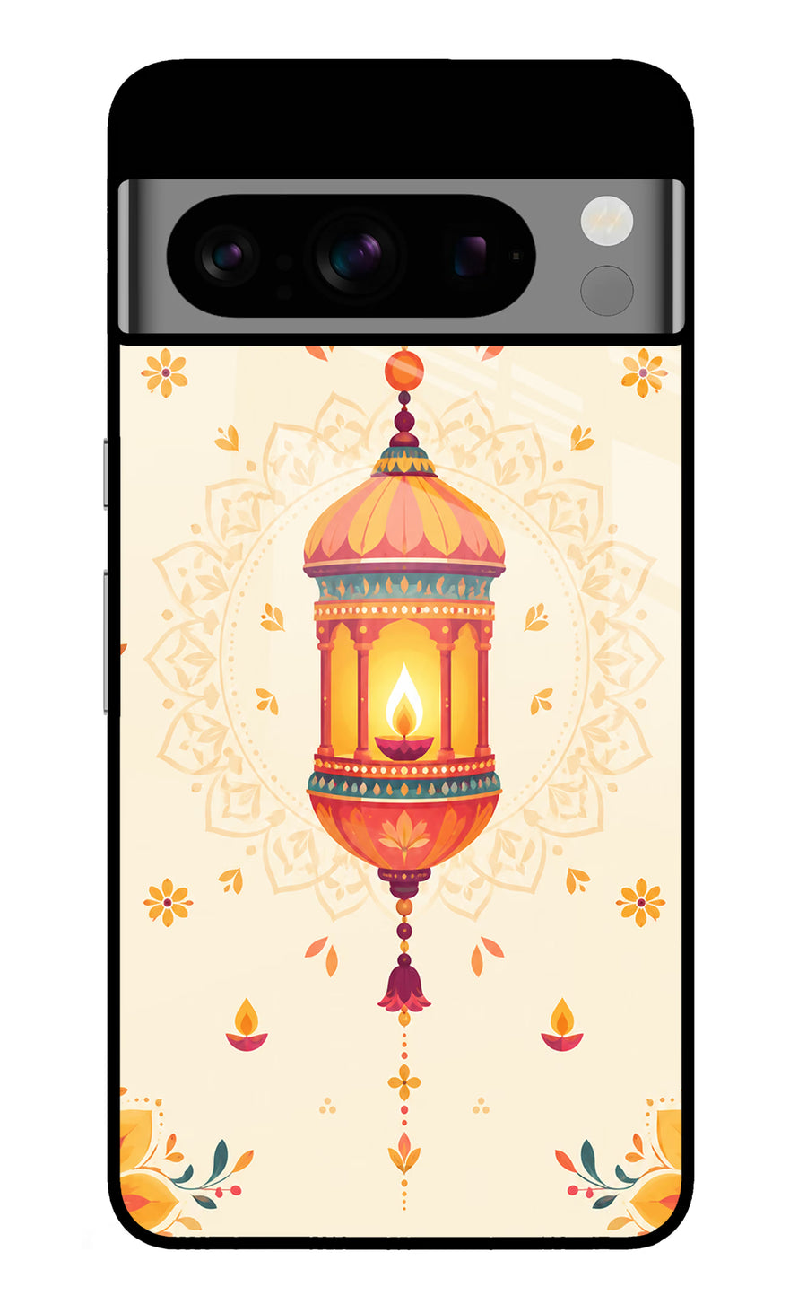 Golden Lantern Google Pixel 8 Pro Back Cover, Glass case