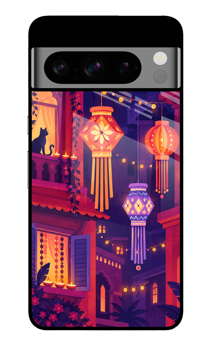 Lantern Lane Google Pixel 8 Pro Back Cover, Glass case