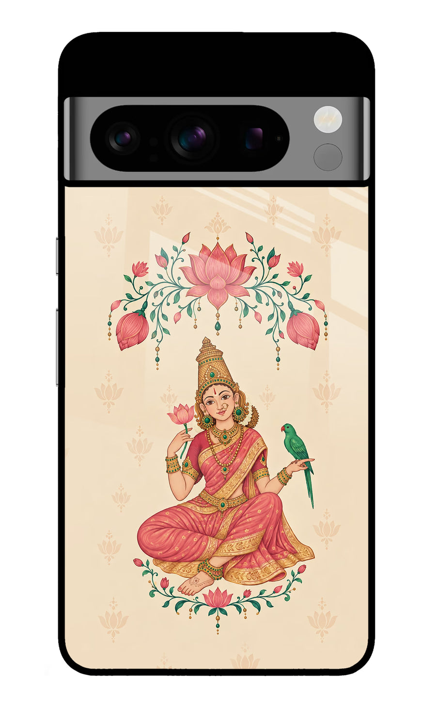 Goddess Lakshmi Google Pixel 8 Pro Back Cover, Glass case