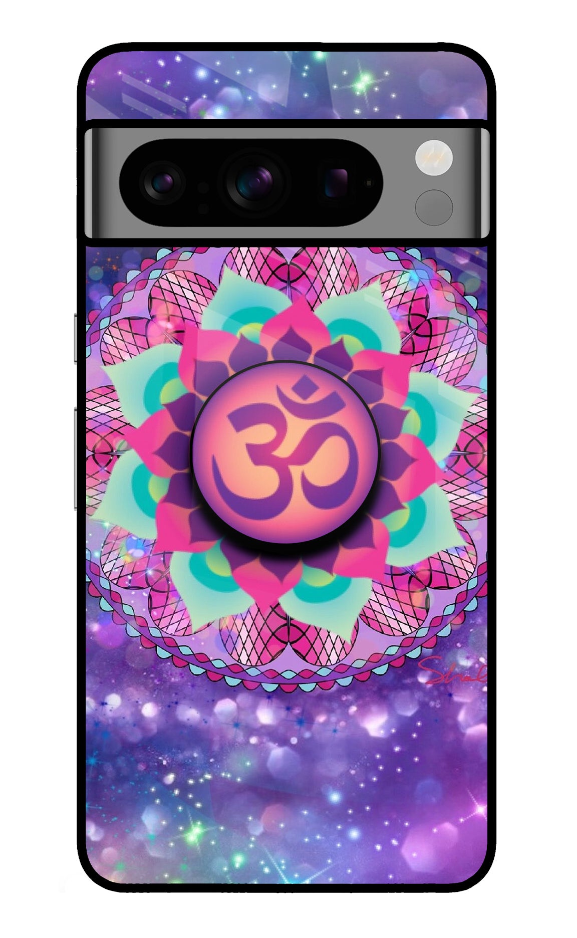 Om Purple Google Pixel 8 Pro Pop Case