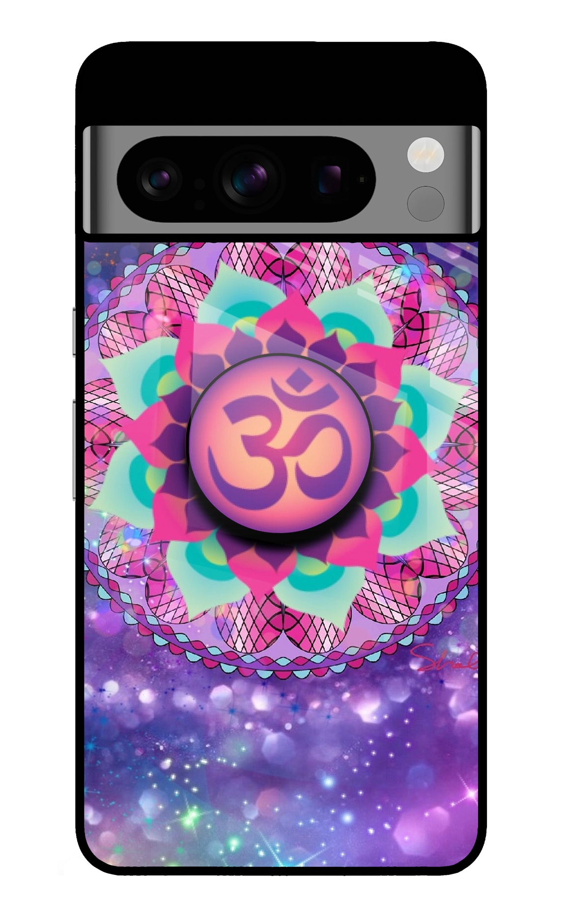 Om Purple Google Pixel 8 Pro Pop Case