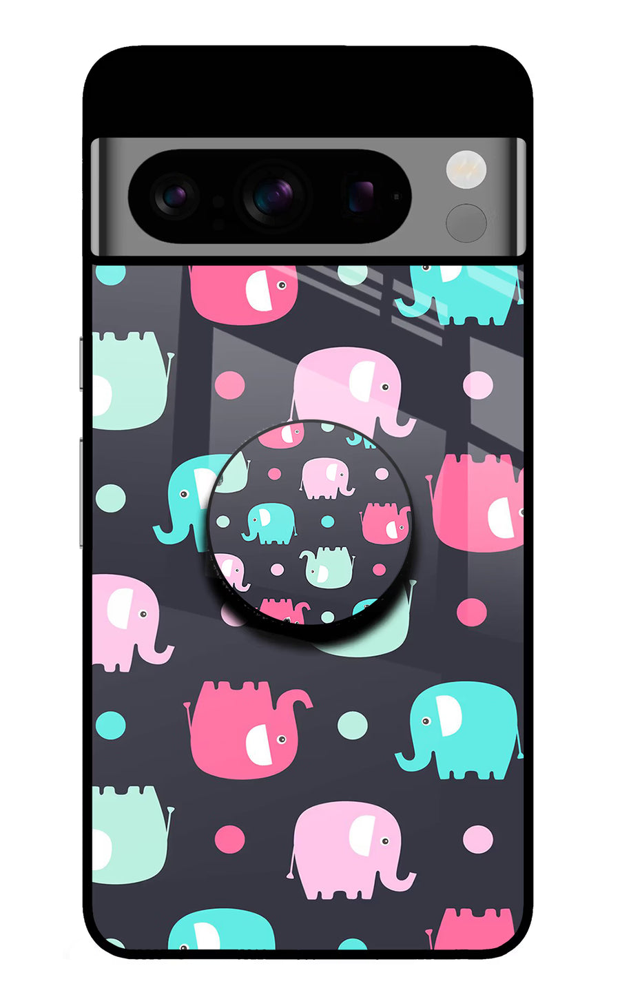 Baby Elephants Google Pixel 8 Pro Pop Case, Glass case