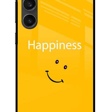 Happiness With Smiley Samsung S23 FE 5G Glass Case Back Cover by Casekaro