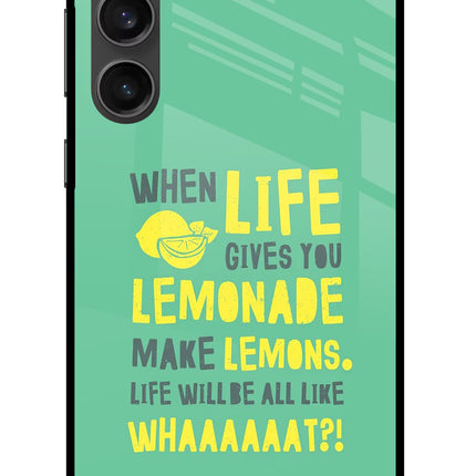Quote Samsung S23 FE 5G Glass Case Back Cover by Casekaro