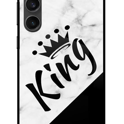King Samsung S23 FE 5G Glass Case Back Cover by Casekaro