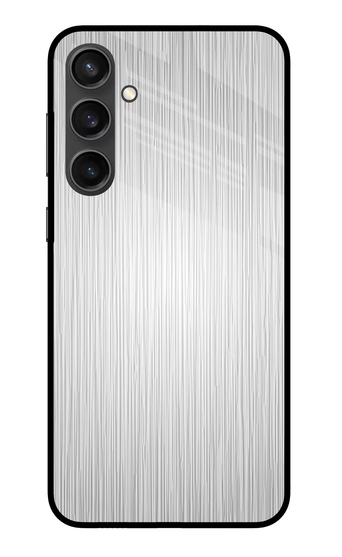 Wooden Grey Texture Samsung S23 FE 5G Glass Case Back Cover by Casekaro