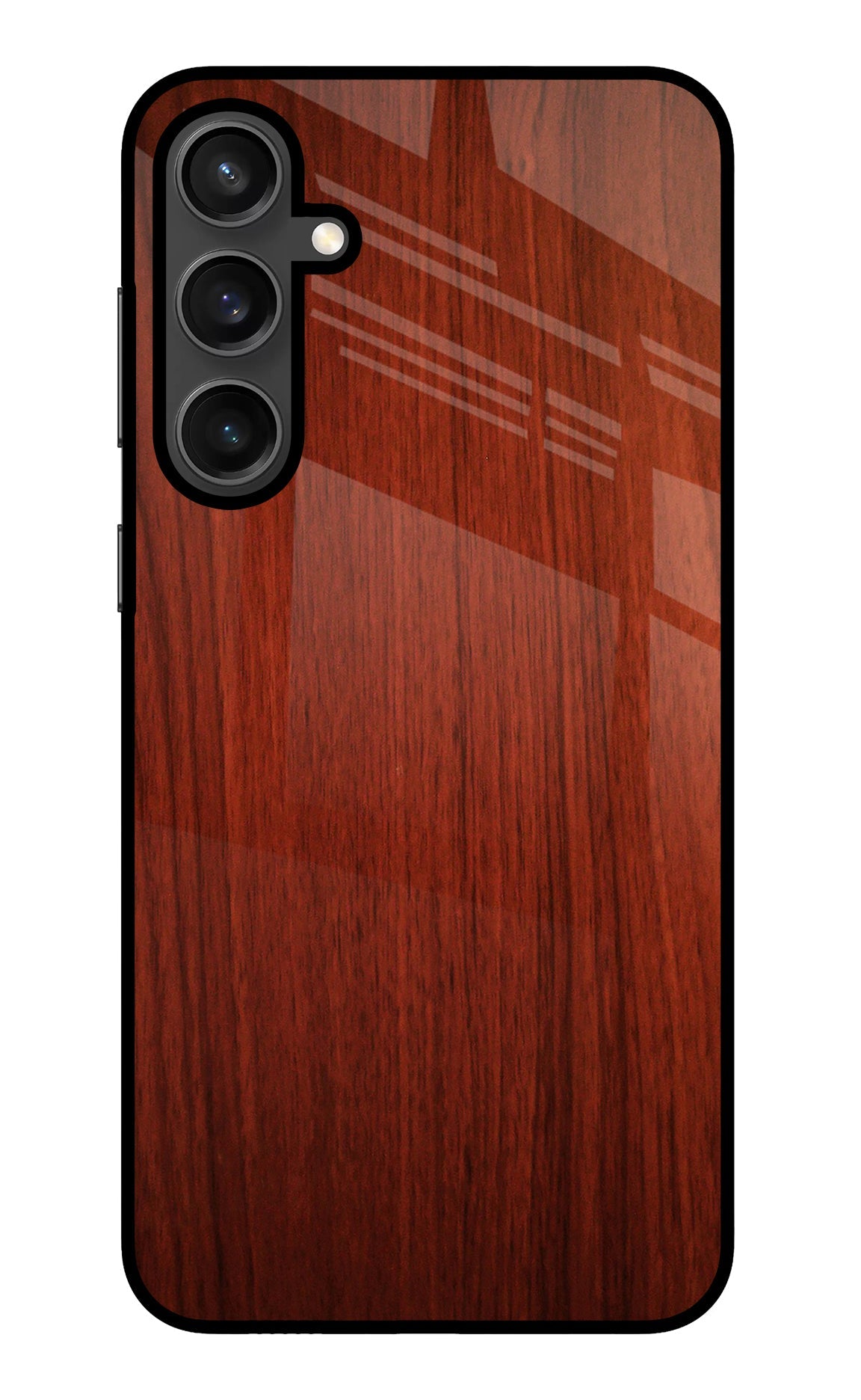 Wooden Plain Pattern Samsung S23 FE 5G Glass Case