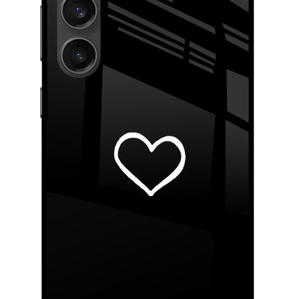 Heart Samsung S23 FE 5G Glass Case Back Cover by Casekaro