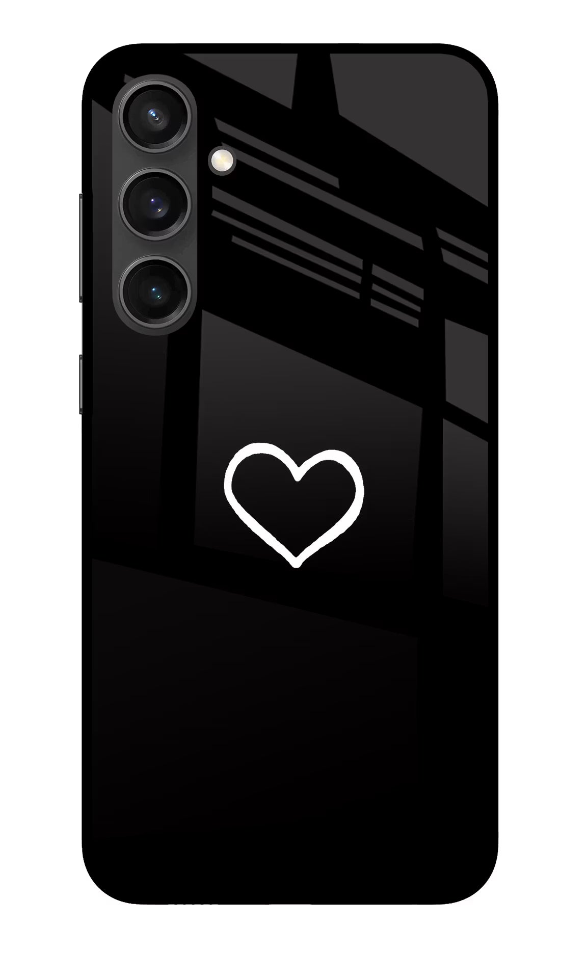 Heart Samsung S23 FE 5G Glass Case Back Cover by Casekaro