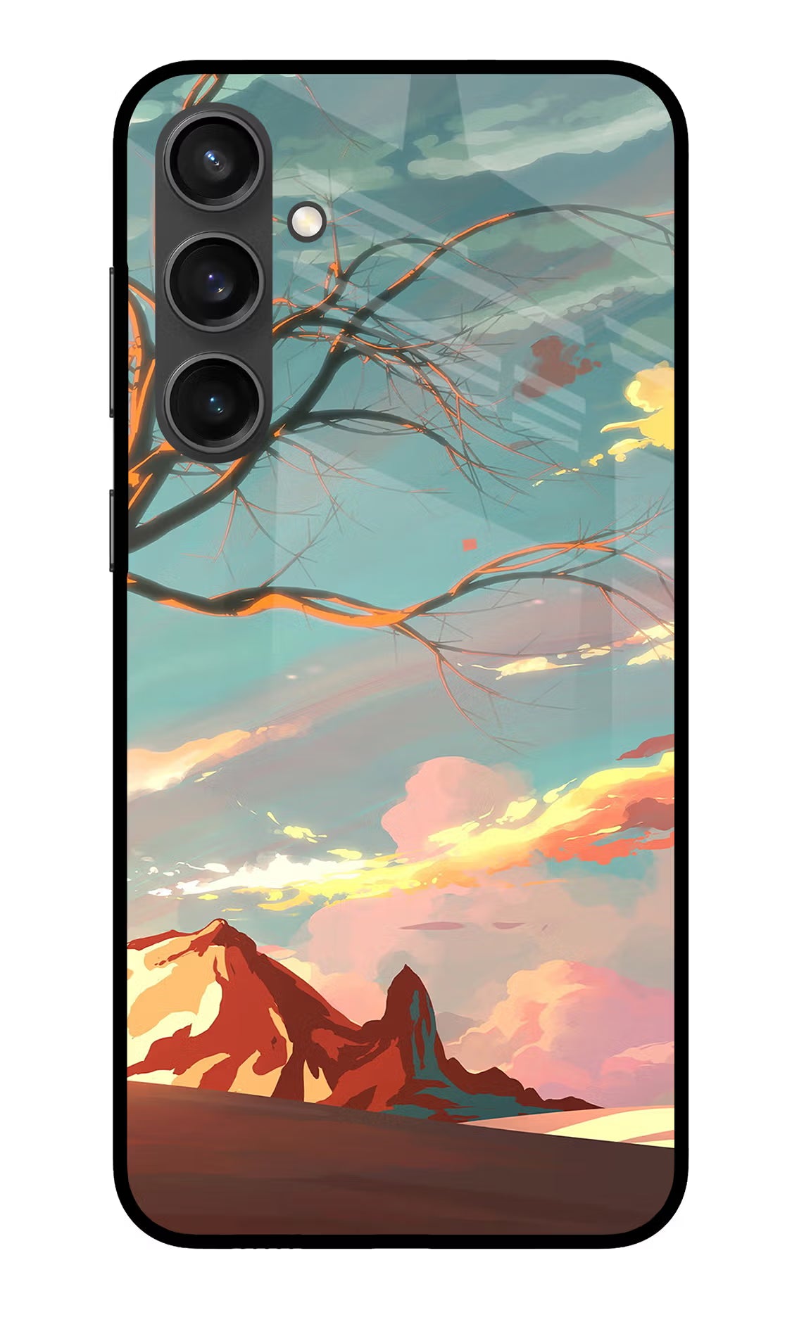 Scenery Samsung S23 FE 5G Glass Case Back Cover by Casekaro