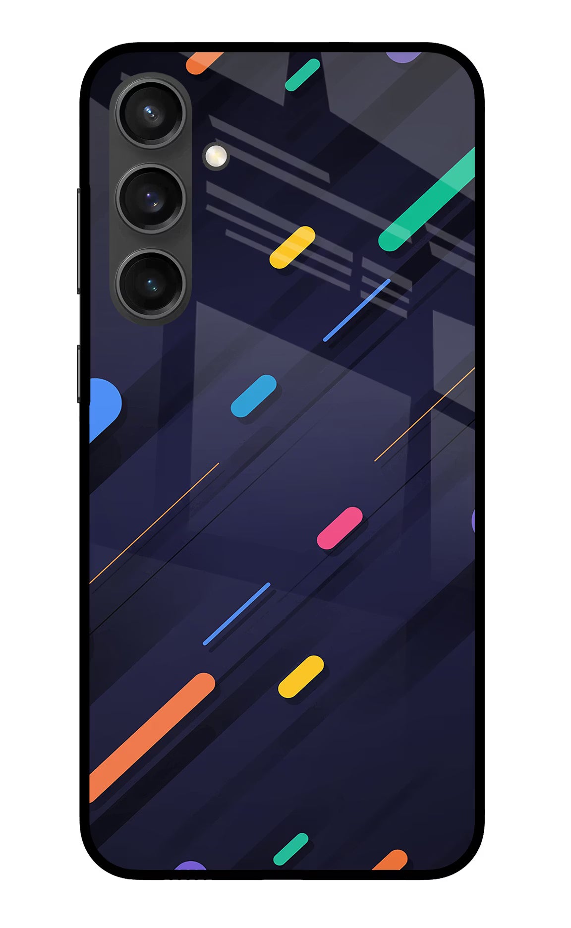 Abstract Design Samsung S23 FE 5G Glass Case Back Cover by Casekaro