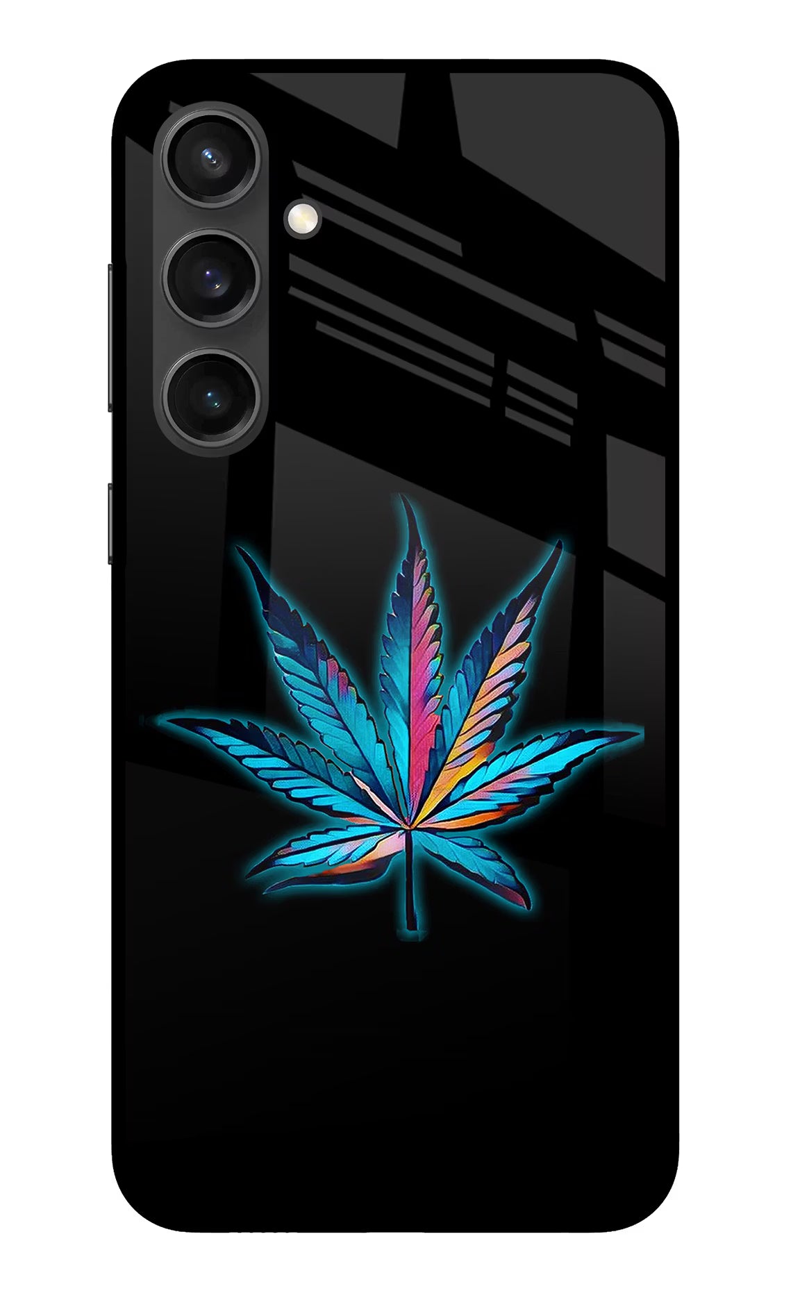 Weed Samsung S23 FE 5G Glass Case Back Cover by Casekaro