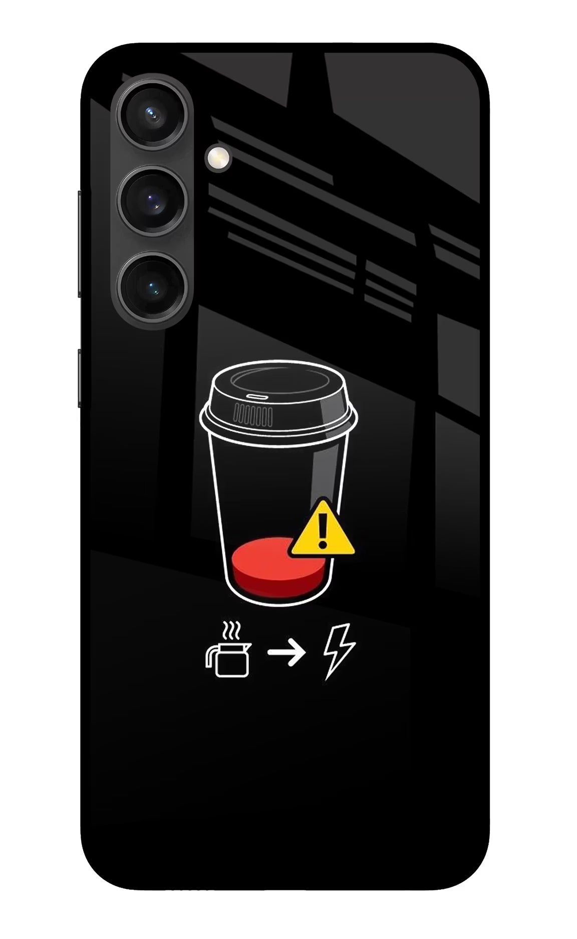 Coffee Samsung S23 FE 5G Glass Case Back Cover by Casekaro