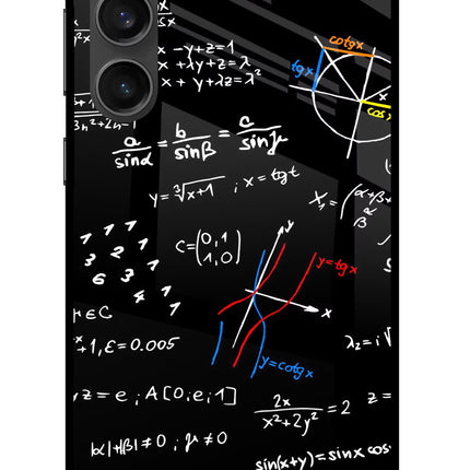 Mathematics Formula Samsung S23 FE 5G Glass Case Back Cover by Casekaro