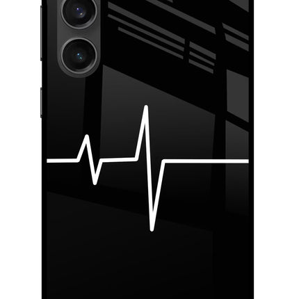 Heart Beats Samsung S23 FE 5G Glass Case Back Cover by Casekaro