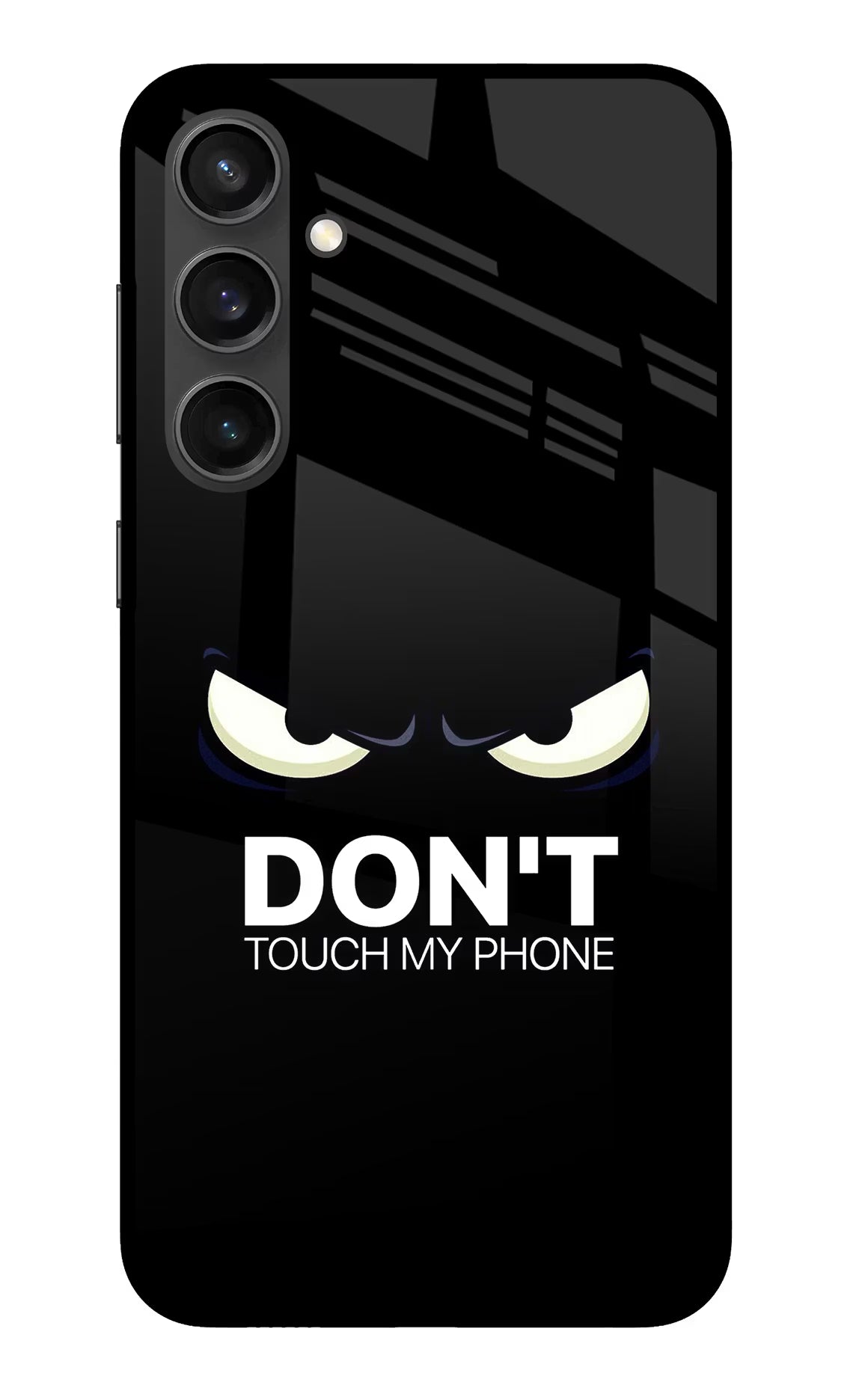 Don'T Touch My Phone Samsung S23 FE 5G Glass Case Back Cover by Casekaro