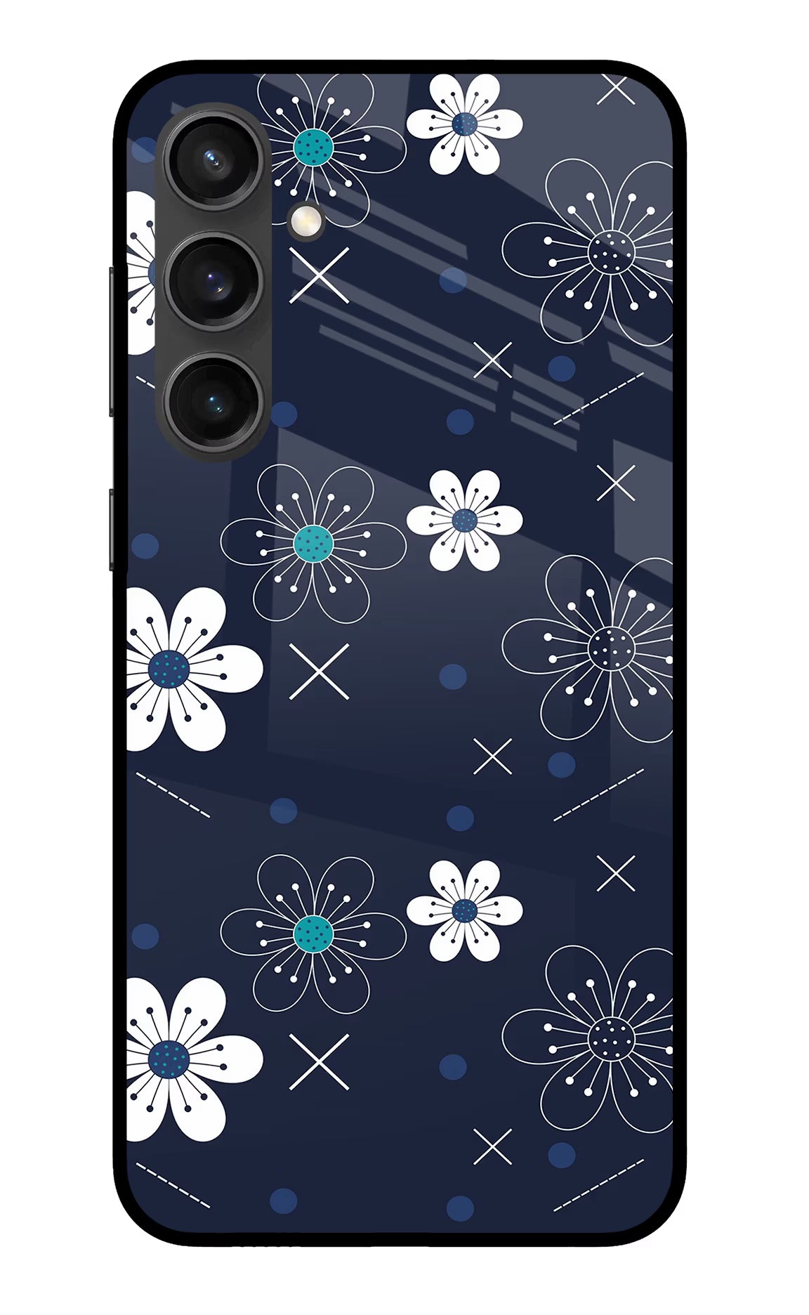 Flowers Samsung S23 FE 5G Glass Case Back Cover by Casekaro