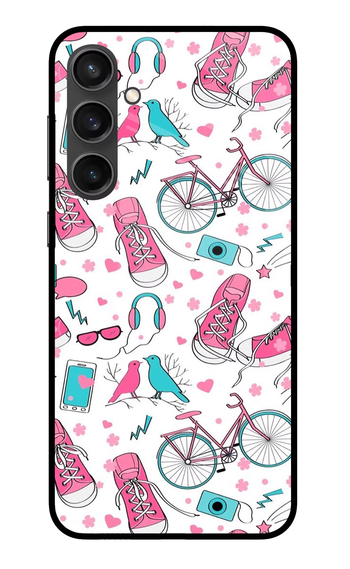 Artwork Samsung S23 FE 5G Glass Case Back Cover by Casekaro