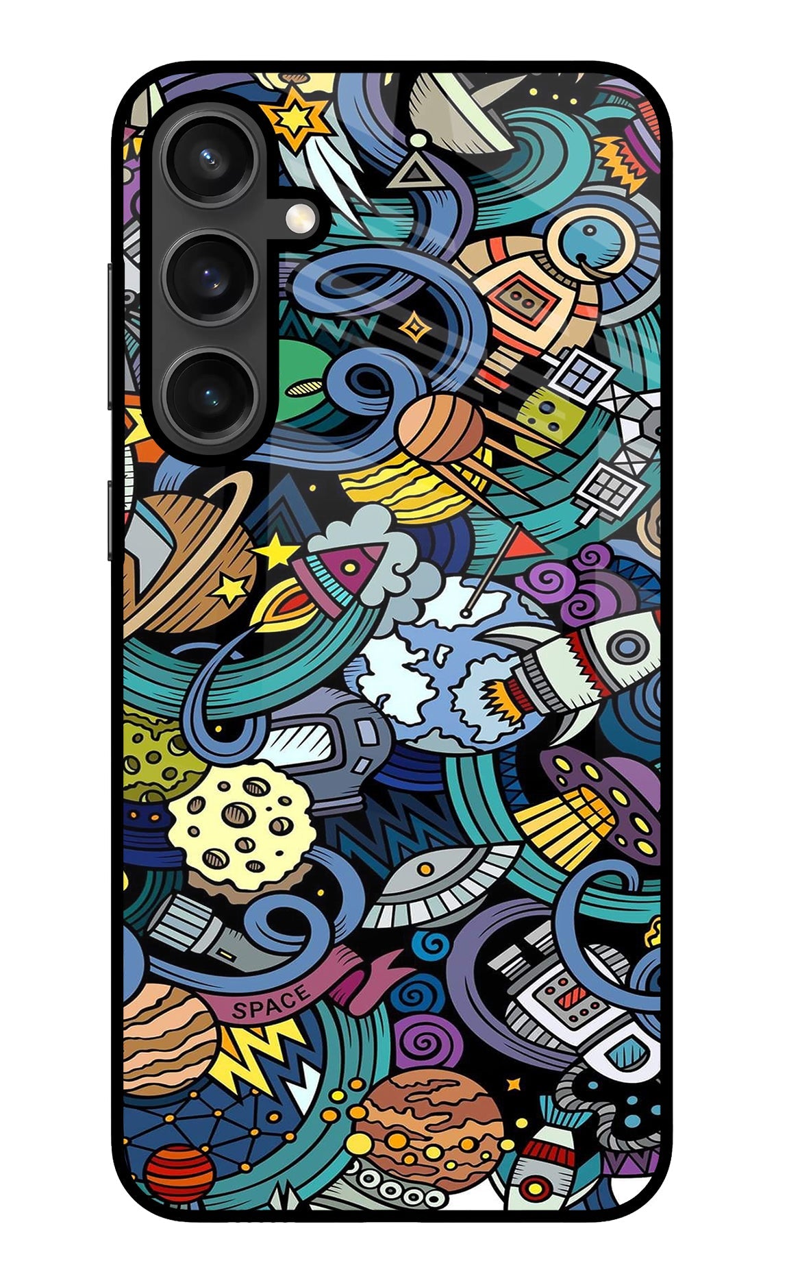 Space Abstract Samsung S23 FE 5G Glass Case
