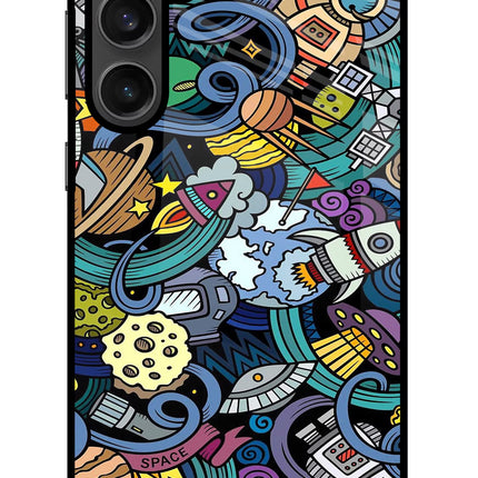 Space Abstract Samsung S23 FE 5G Glass Case