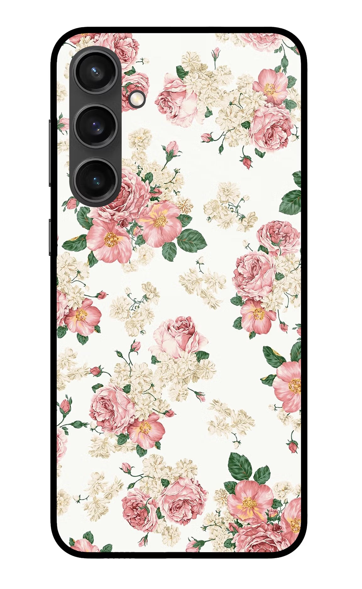 Flowers Samsung S23 FE 5G Glass Case Back Cover by Casekaro
