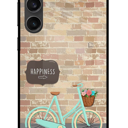 Happiness Artwork Samsung S23 FE 5G Glass Case Back Cover by Casekaro
