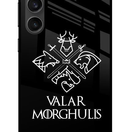 Valar Morghulis | Game Of Thrones Samsung S23 FE 5G Glass Case Back Cover by Casekaro