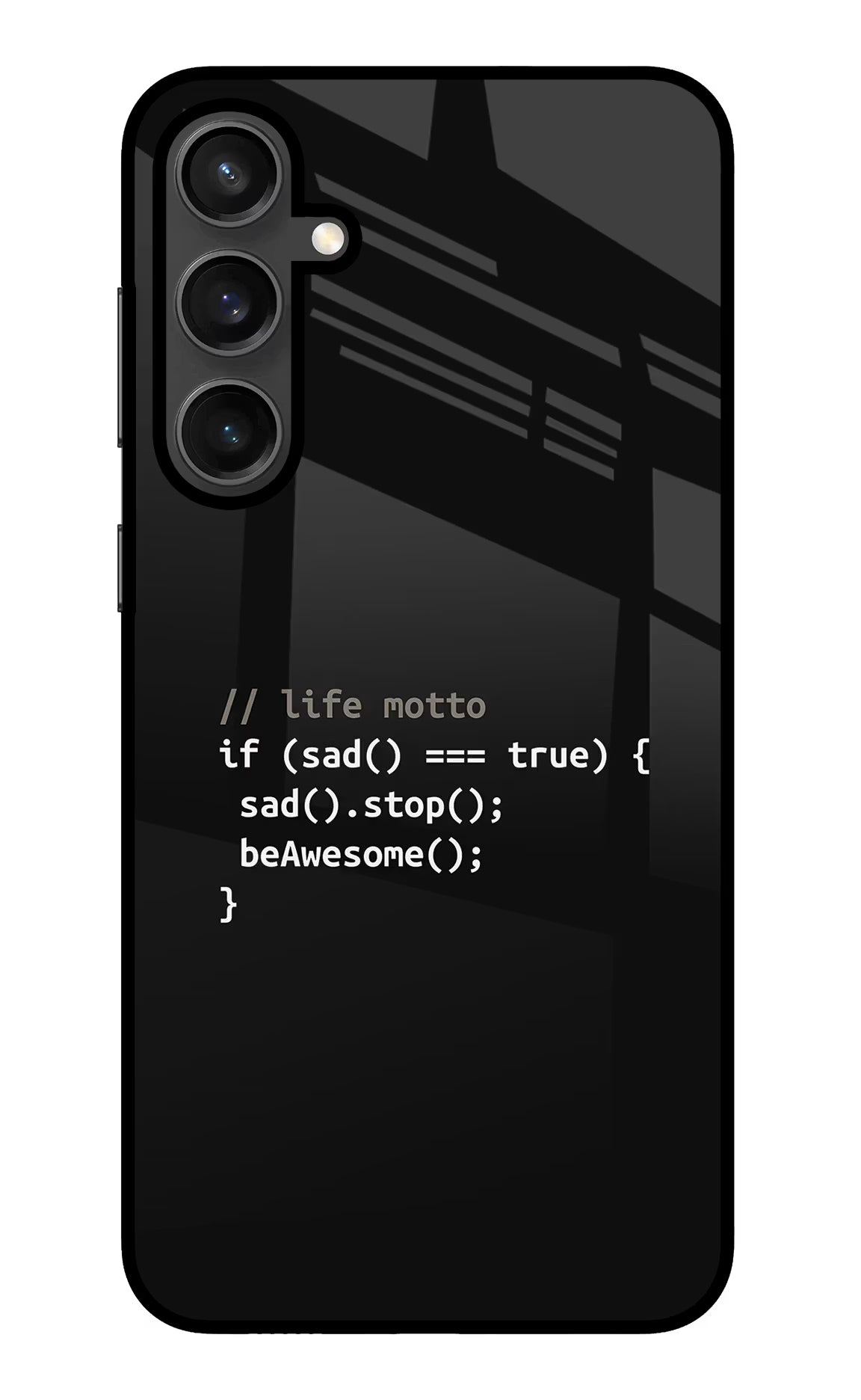 Life Motto Code Samsung S23 FE 5G Glass Case