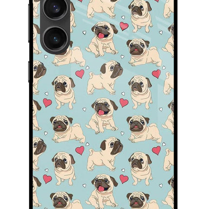 Pug Dog Samsung S23 FE 5G Glass Case Back Cover by Casekaro