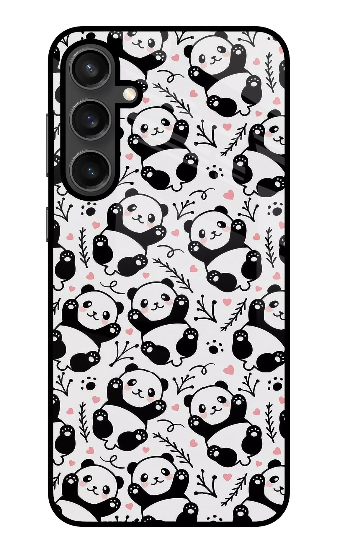 Cute Panda Samsung S23 FE 5G Glass Case
