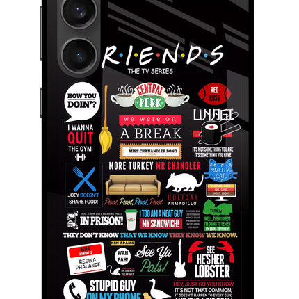 FRIENDS Samsung S23 FE 5G Glass Case Back Cover by Casekaro