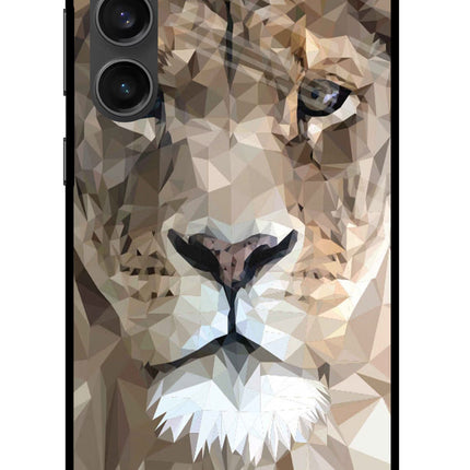 Lion Art Samsung S23 FE 5G Glass Case Back Cover by Casekaro